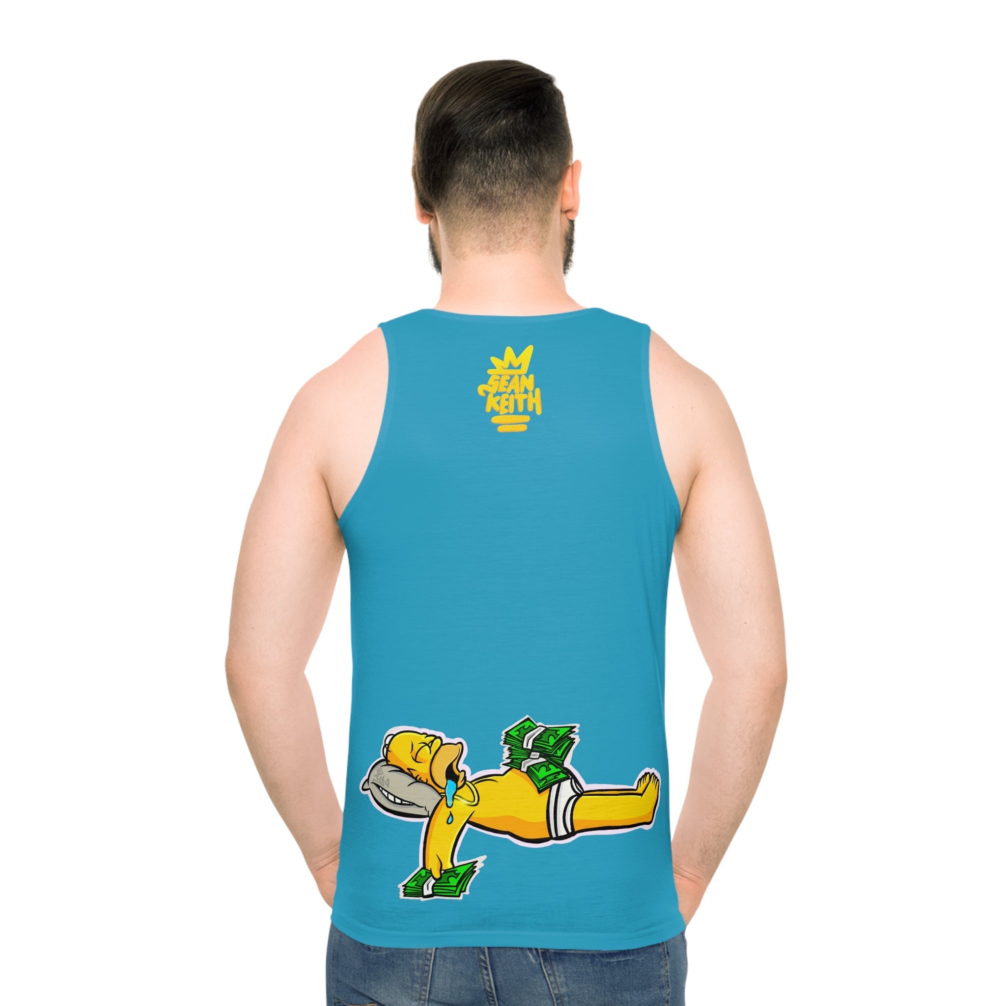 Hustling Homer Tank top - Sean Keith Art