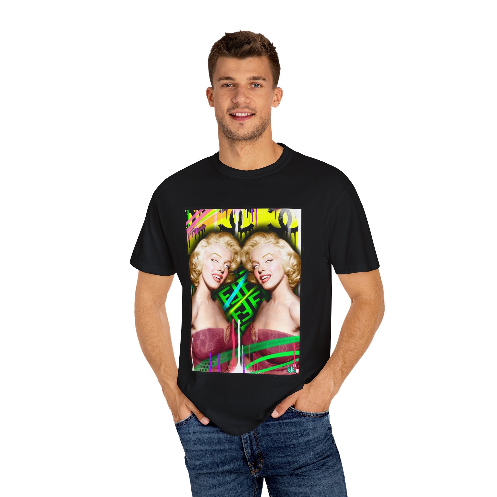 Marylin Monroe Double T Shirt - Sean Keith Art