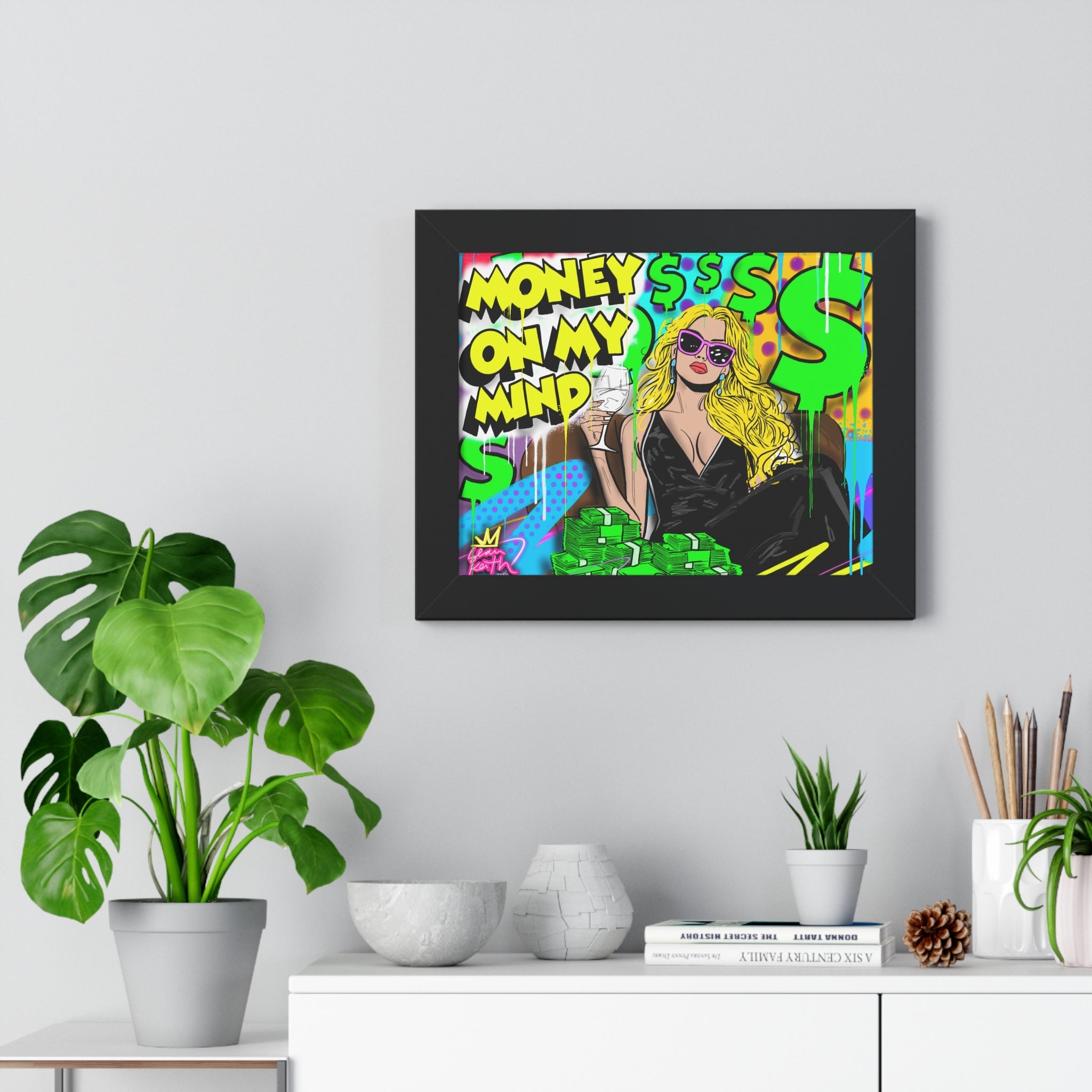Money on My Mind Framed Poster - Sean Keith Art