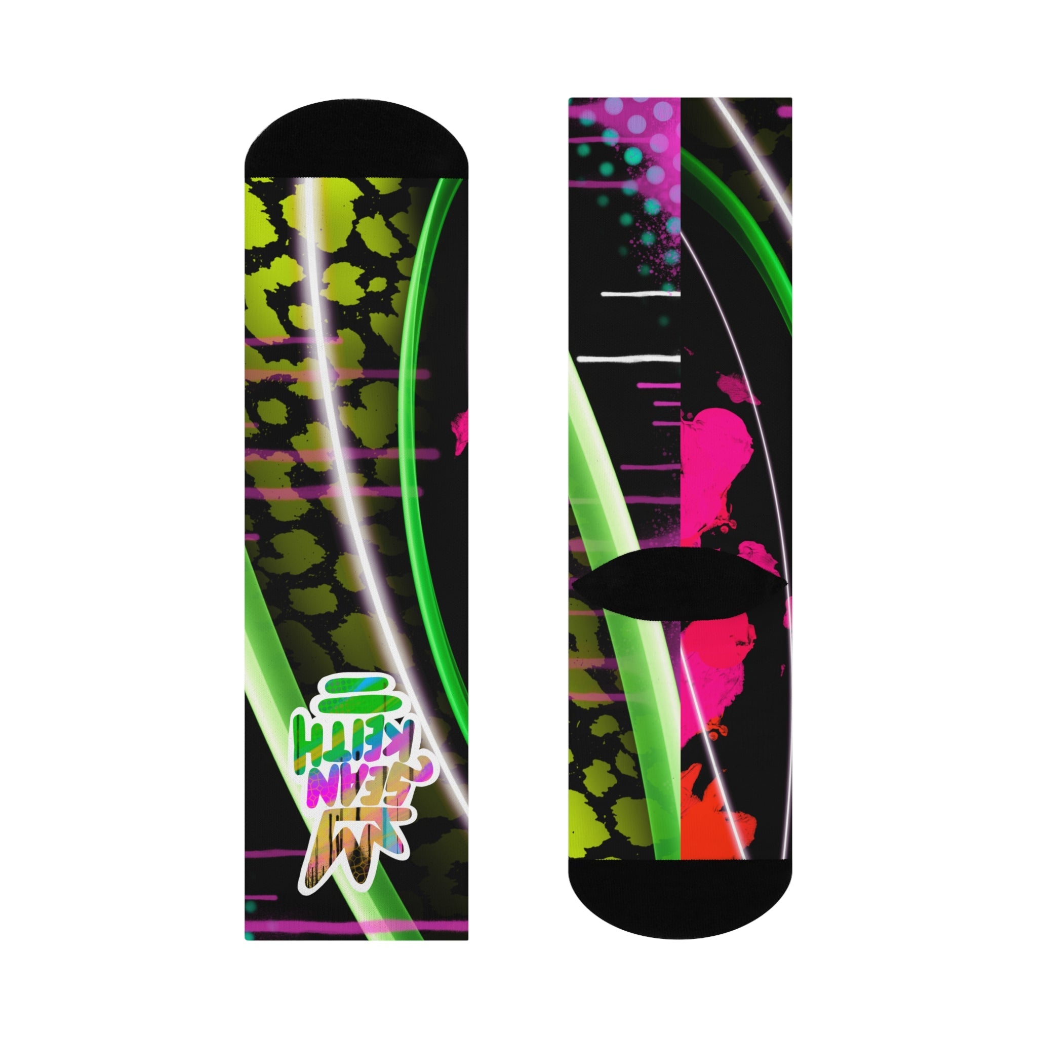 Cushioned Crew Socks - Sean Keith Art