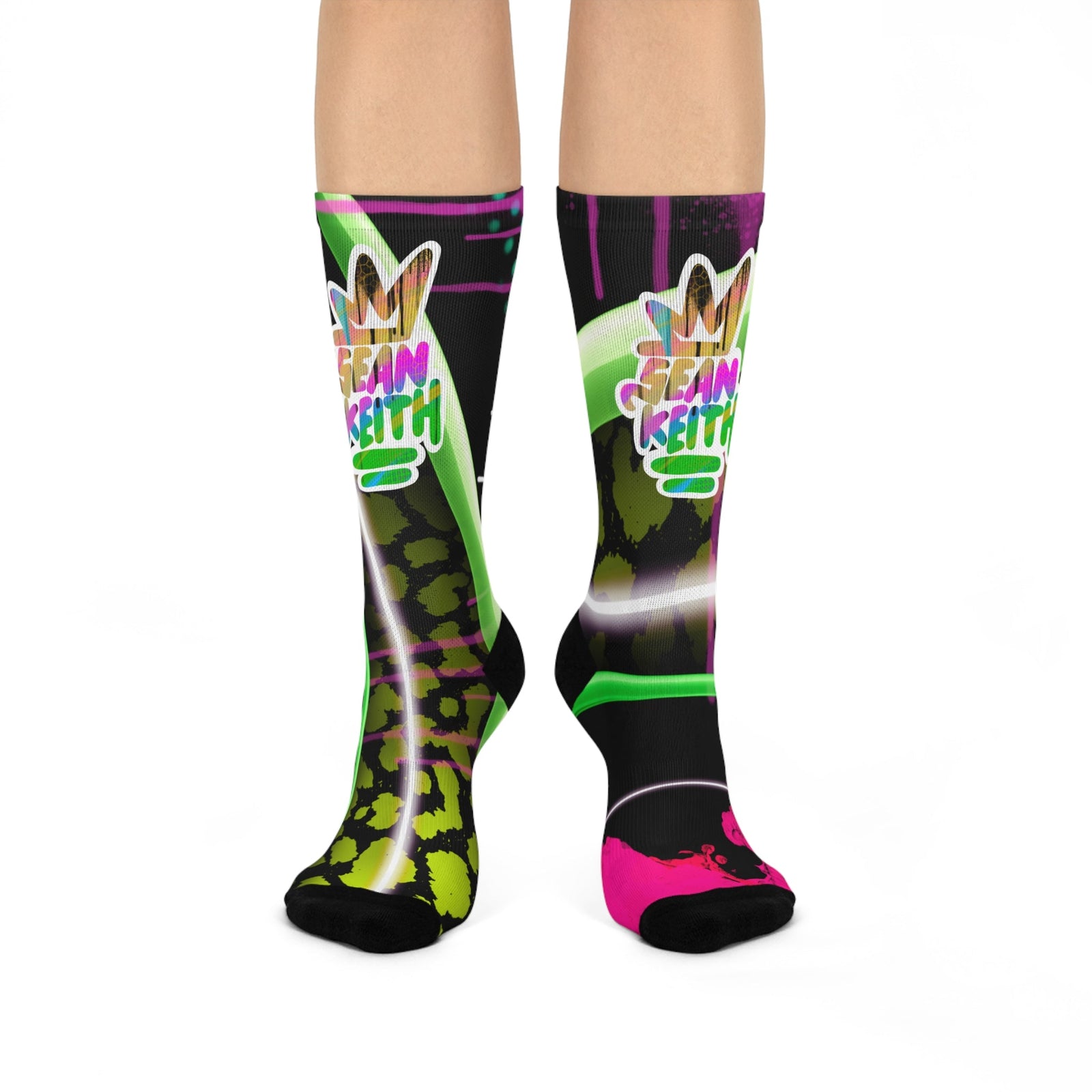 Cushioned Crew Socks - Sean Keith Art