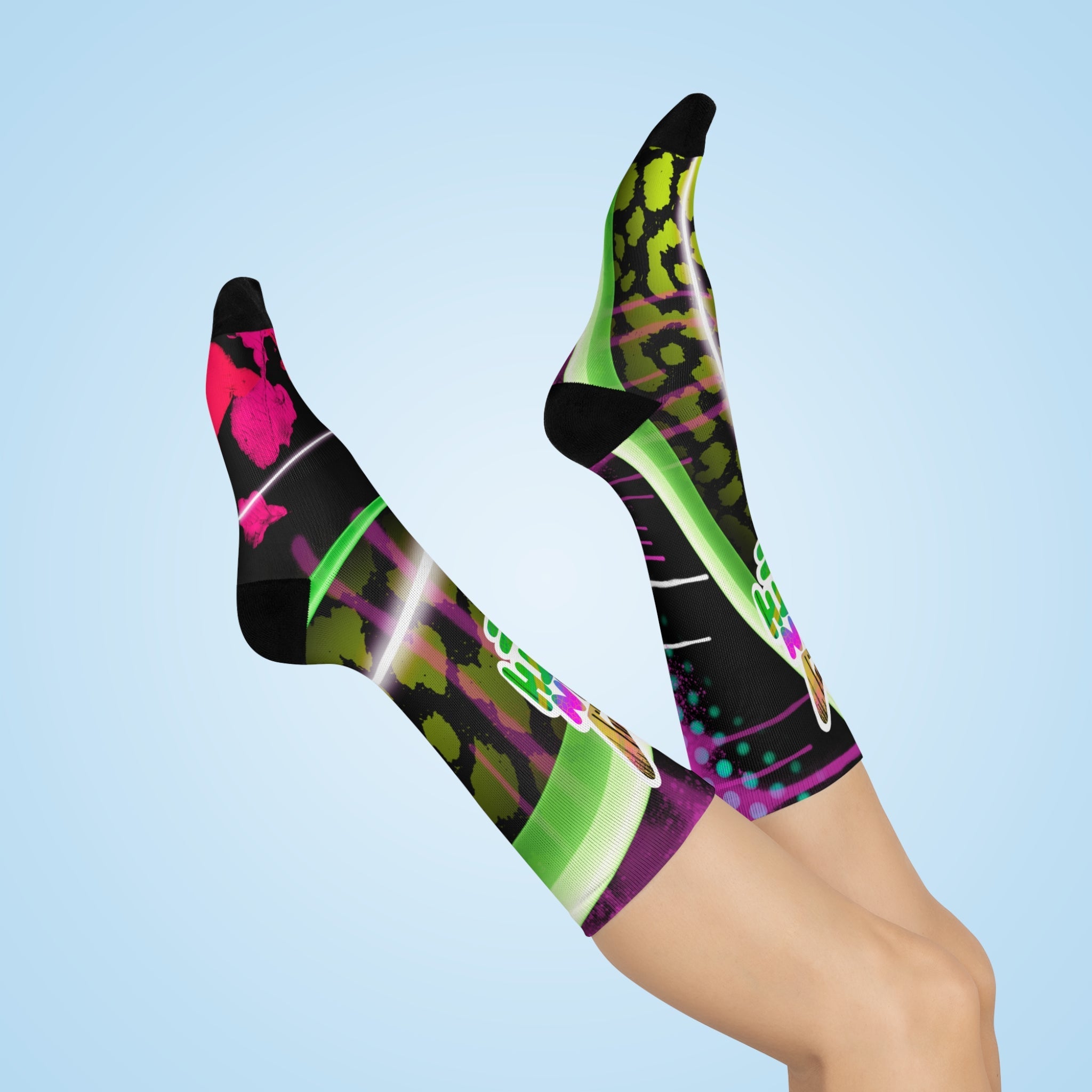 Cushioned Crew Socks - Sean Keith Art