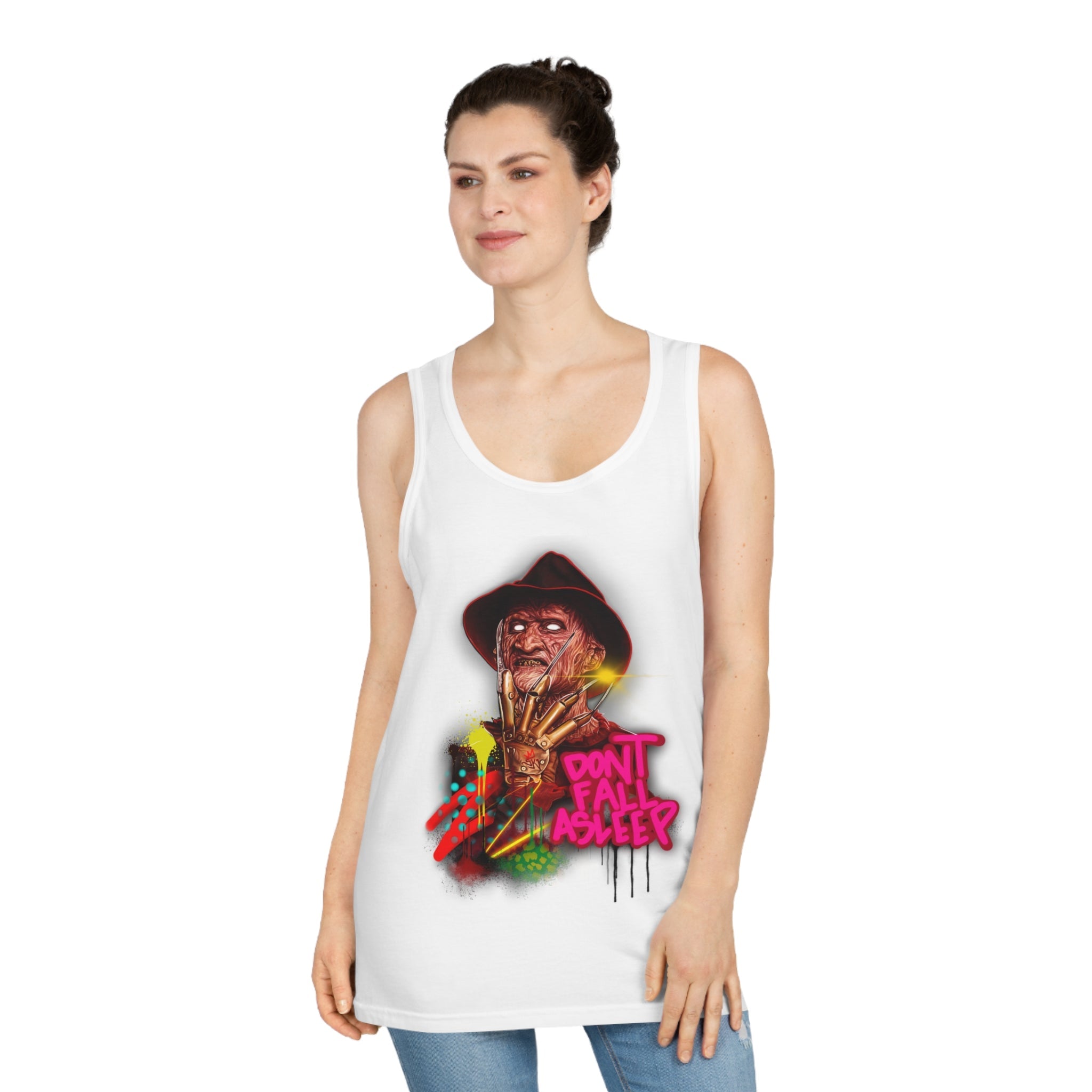 Dont Fall Asleep Unisex Tank Top - Sean Keith Art