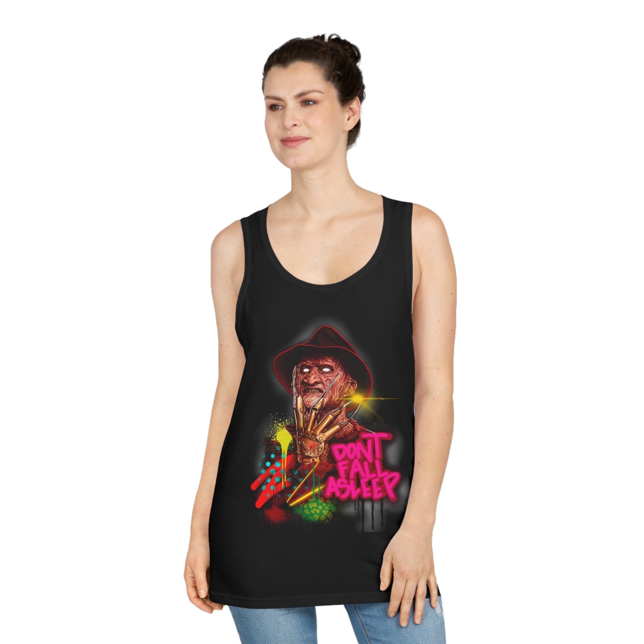 Dont Fall Asleep Unisex Tank Top - Sean Keith Art