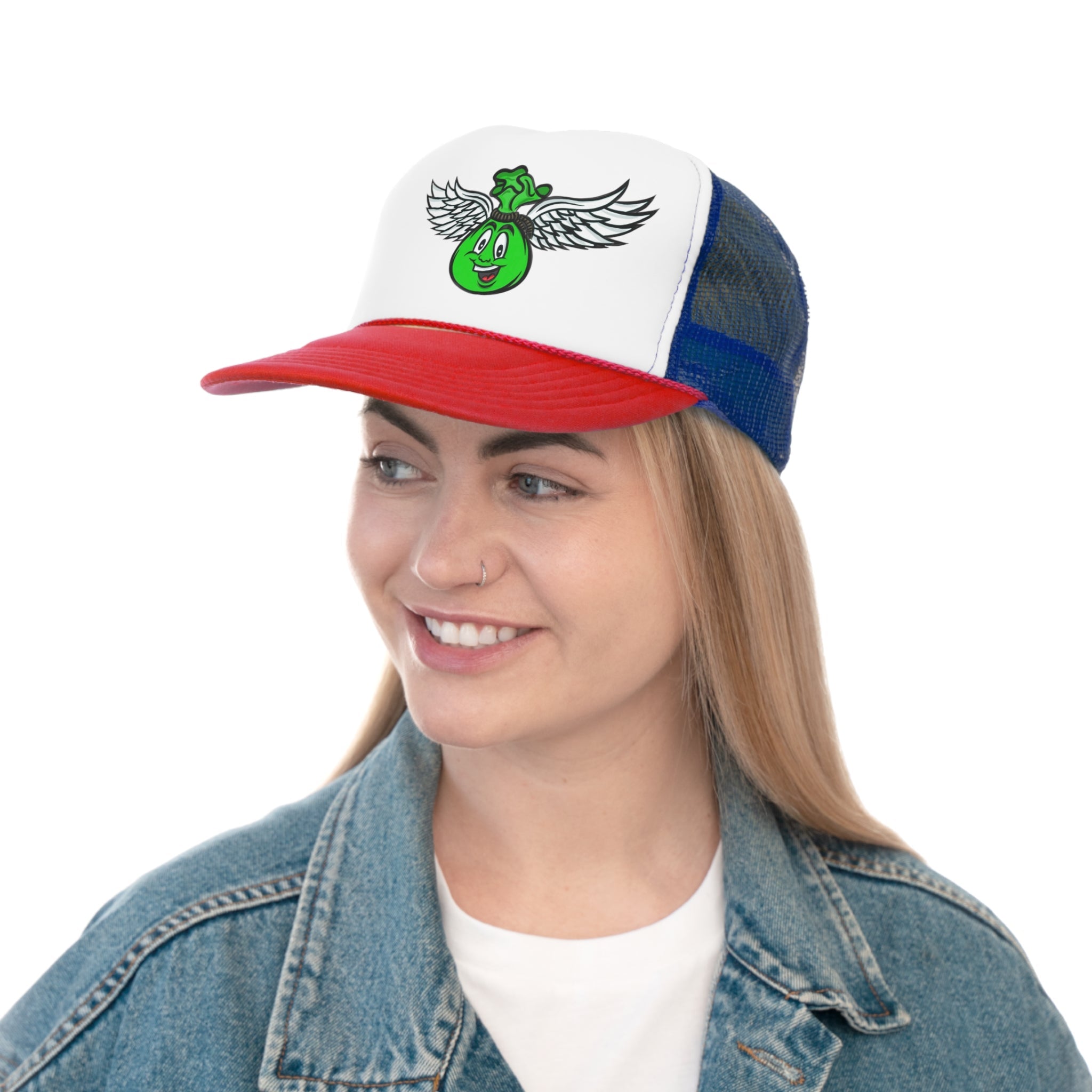 Moneybag Marty Trucker Caps - Sean Keith Art