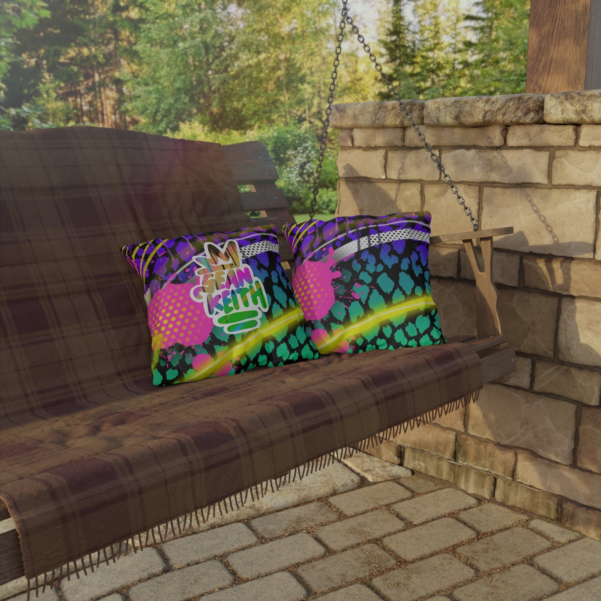 sean keith Outdoor Pillows - Sean Keith Art