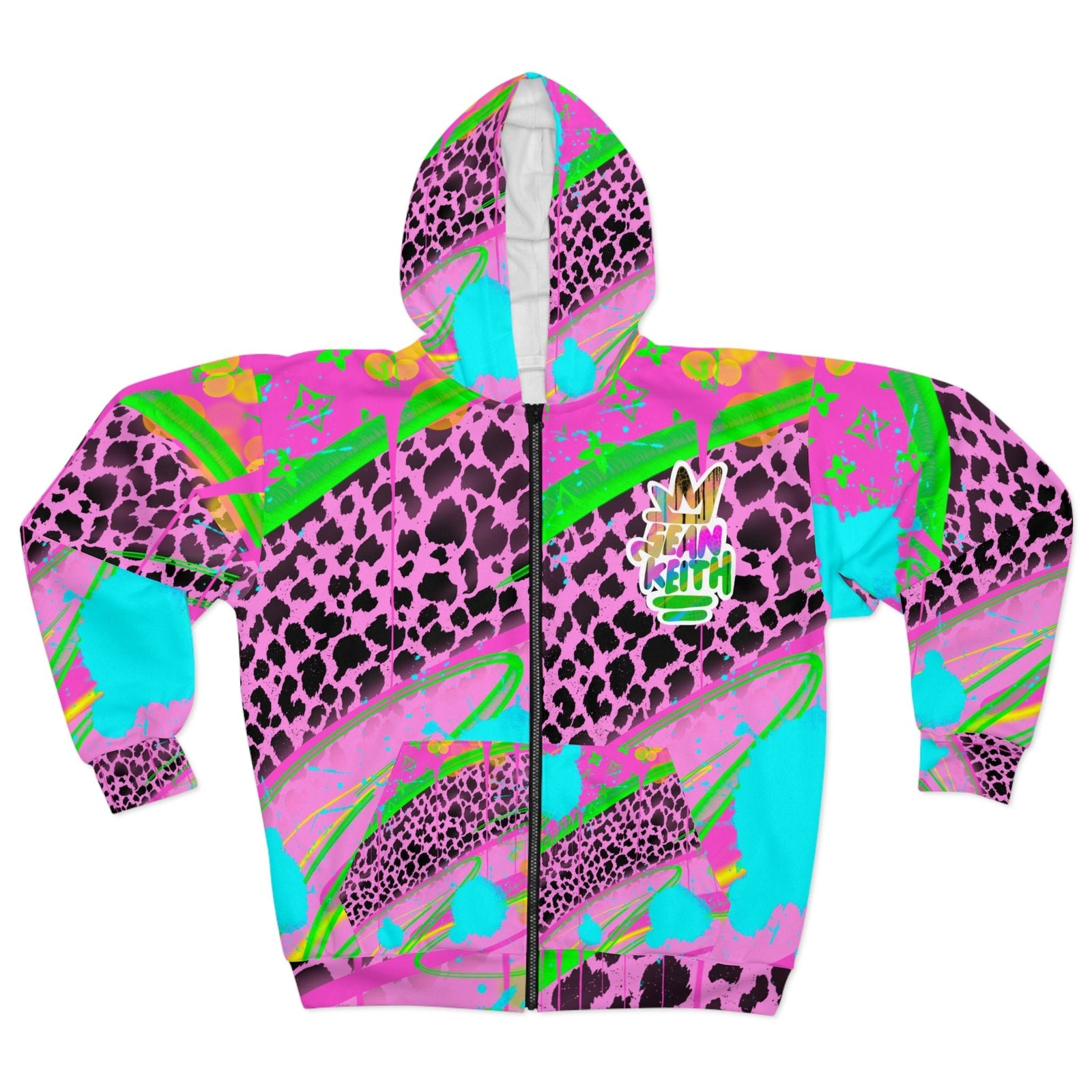 Sean Keith PopArt Zip Up Hoodie - Sean Keith Art