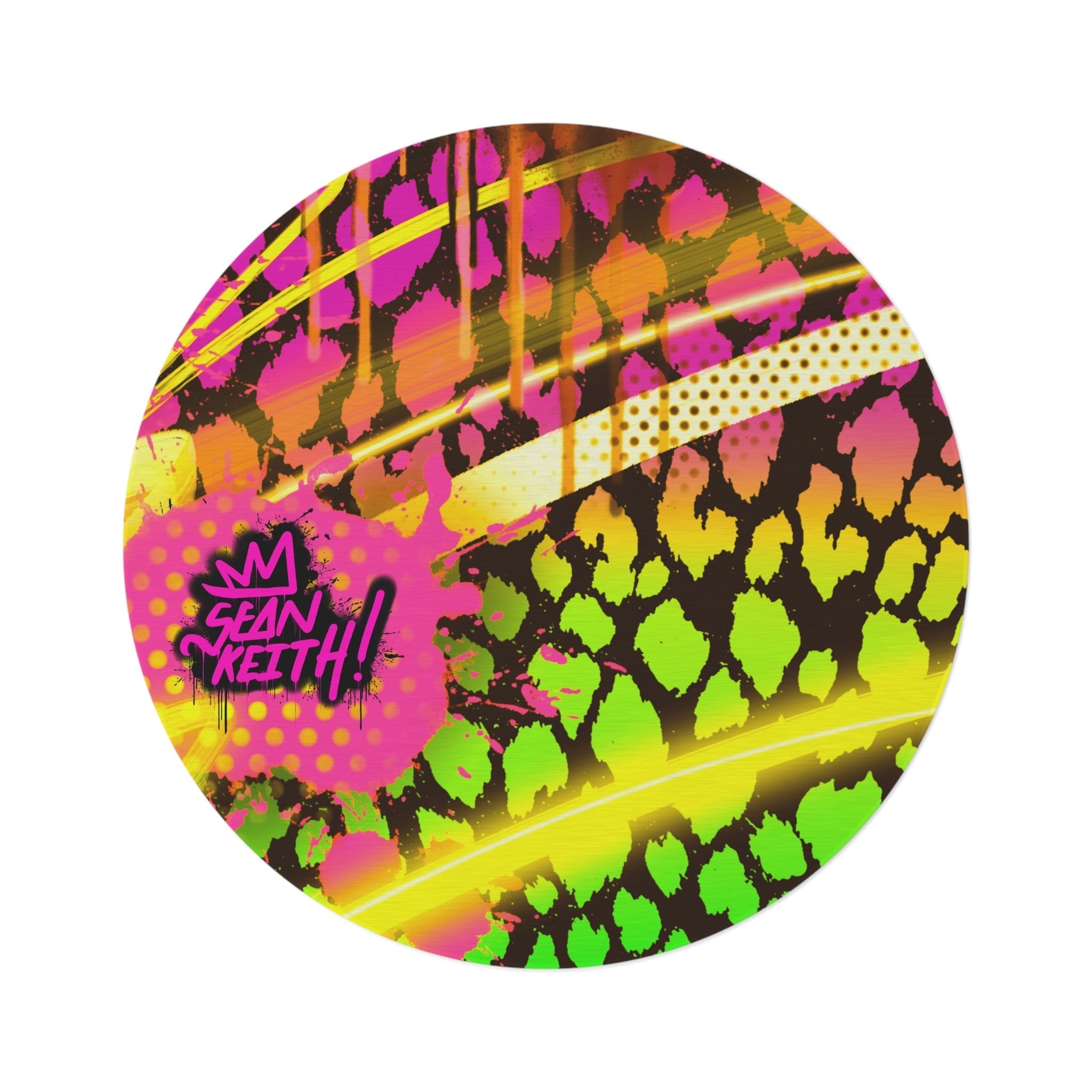 SK Round Pop Art Rug - Sean Keith Art