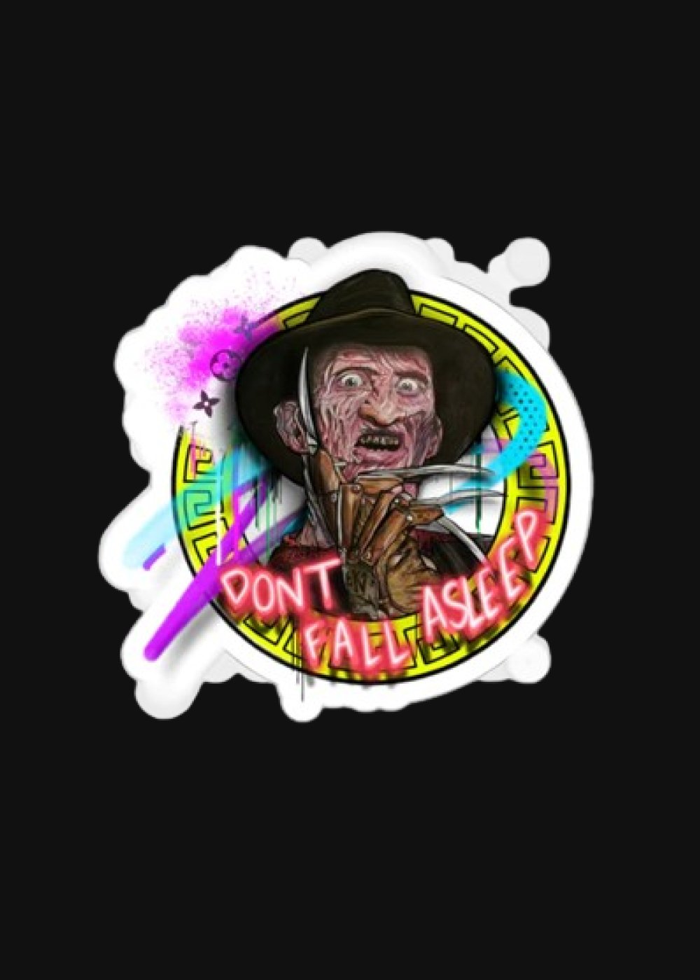 Freddy Don’t Fall Asleep Die-Cut Stickers - Sean Keith Art