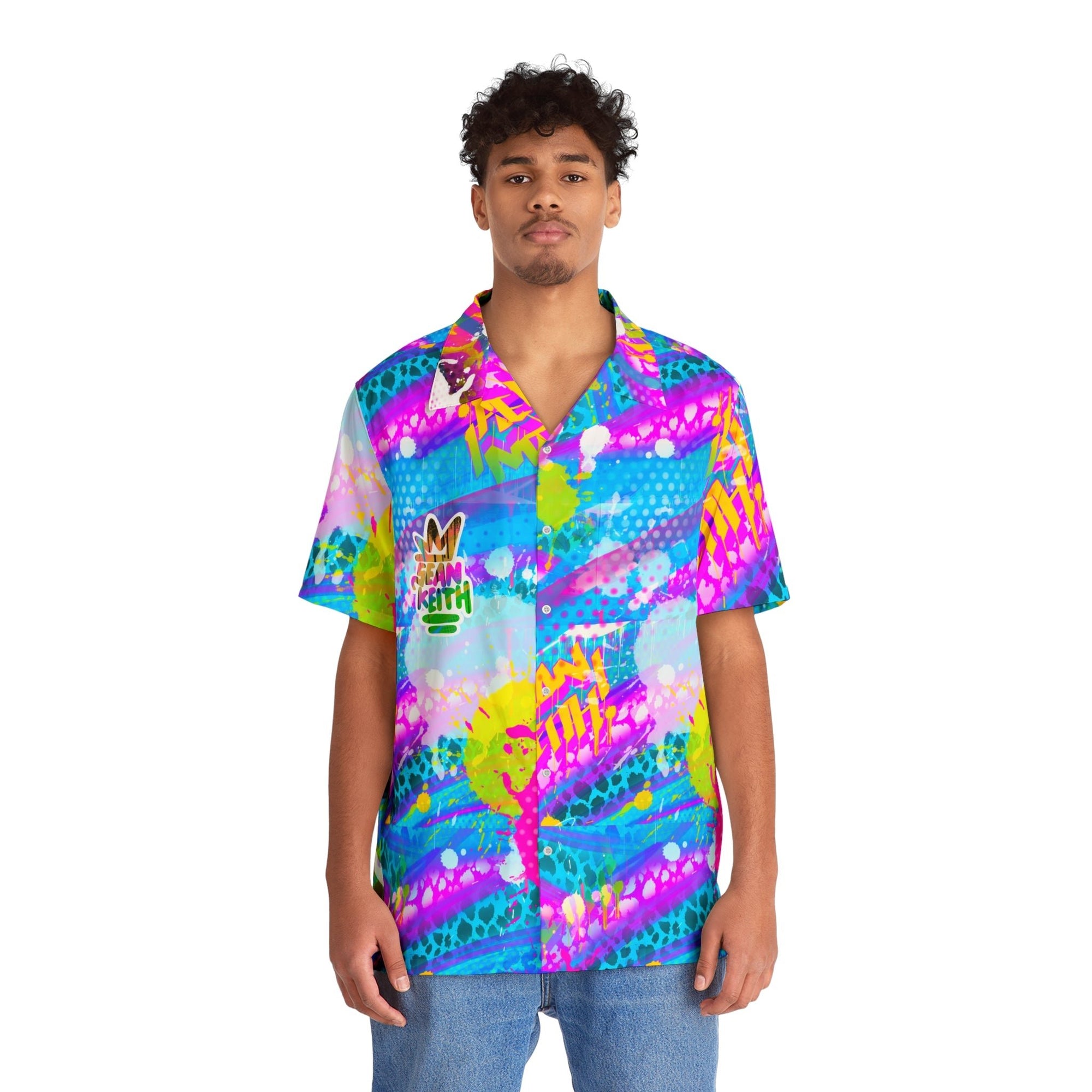 Men's Hawaiian Shirt (AOP) - Sean Keith Art