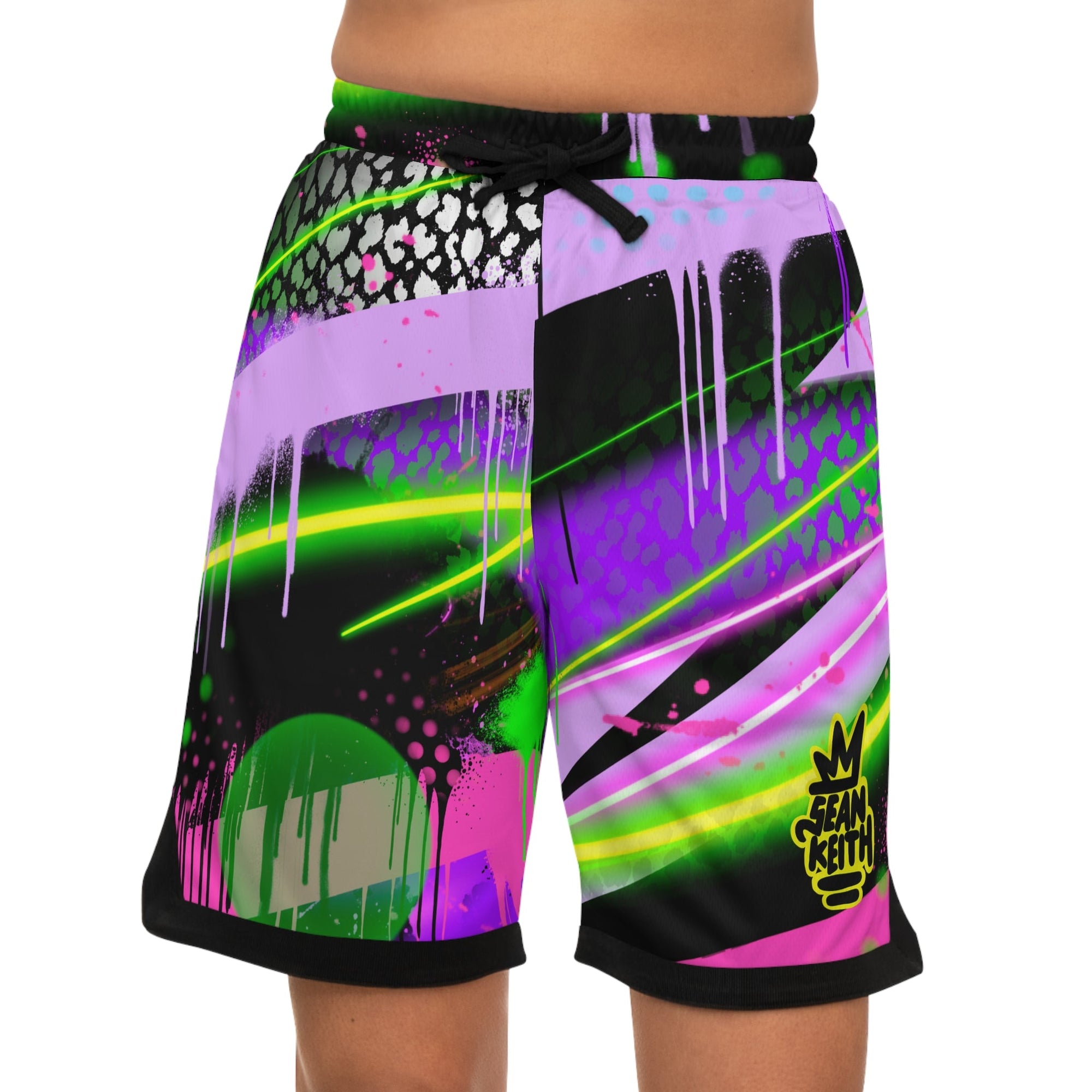 Sean Keith dark Popart Shorts - Sean Keith Art