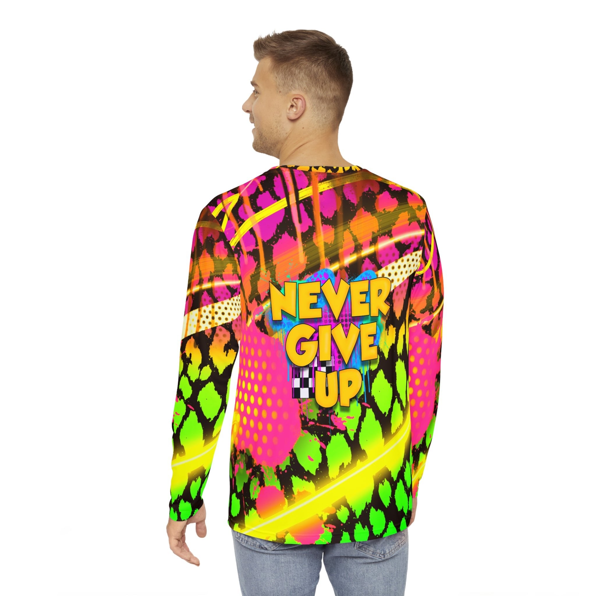 Never give up long sleeve T - Sean Keith Art