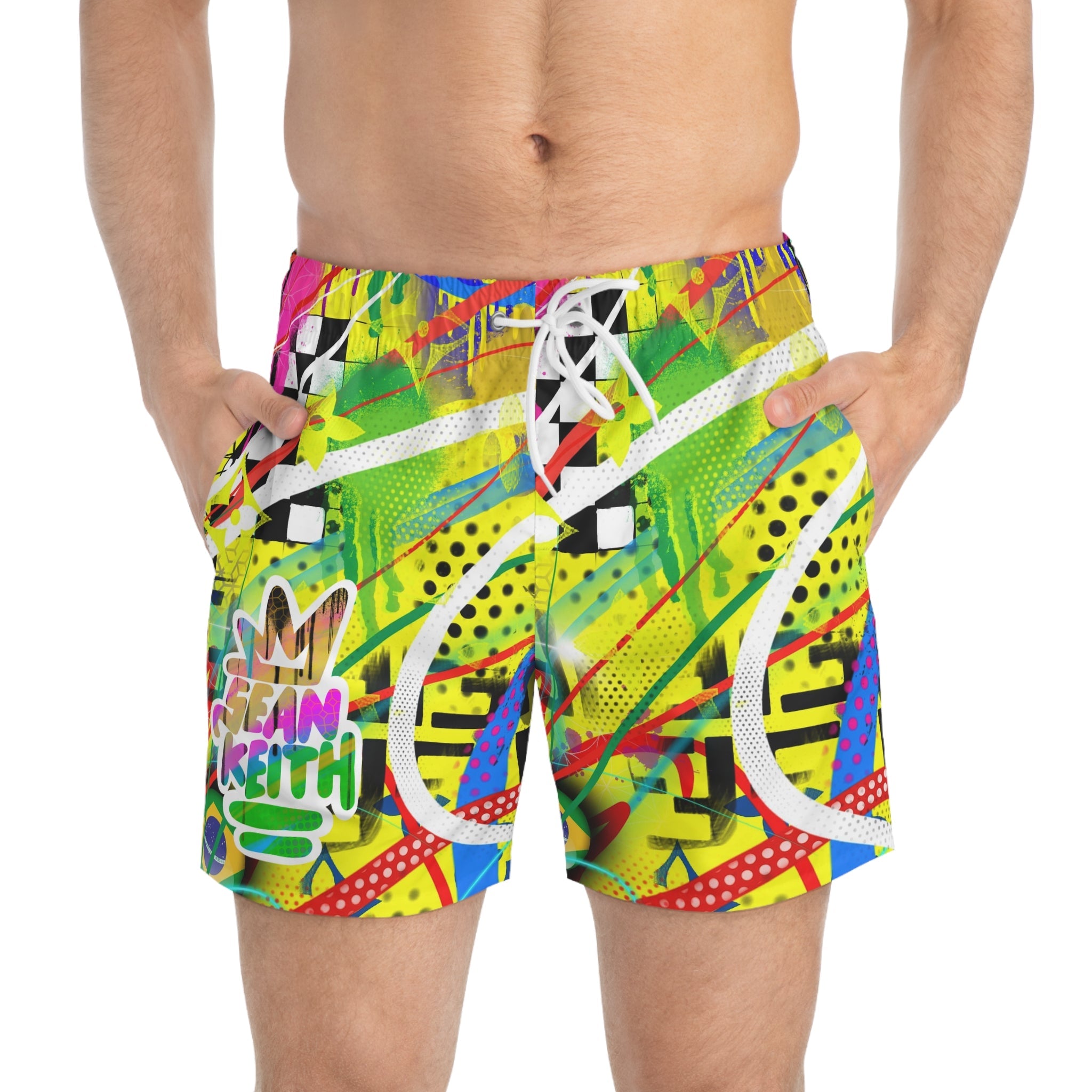 Sean Keith Brazil Pop Art Swim Trunks