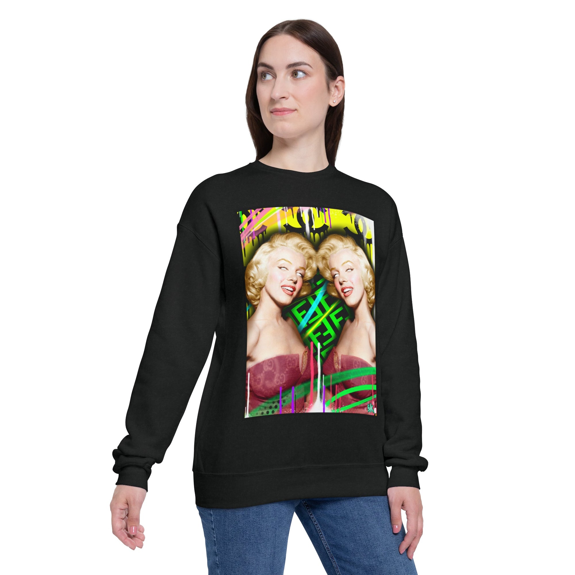 Seeing double Marylin long sleeve T - Sean Keith Art