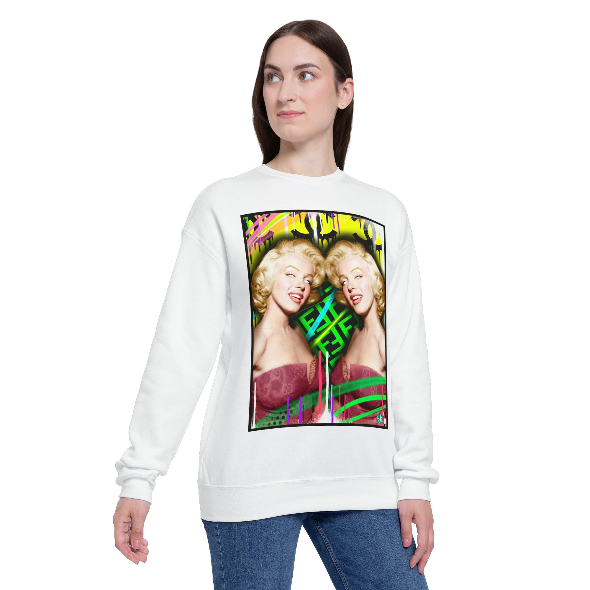 Seeing double Marylin long sleeve T - Sean Keith Art